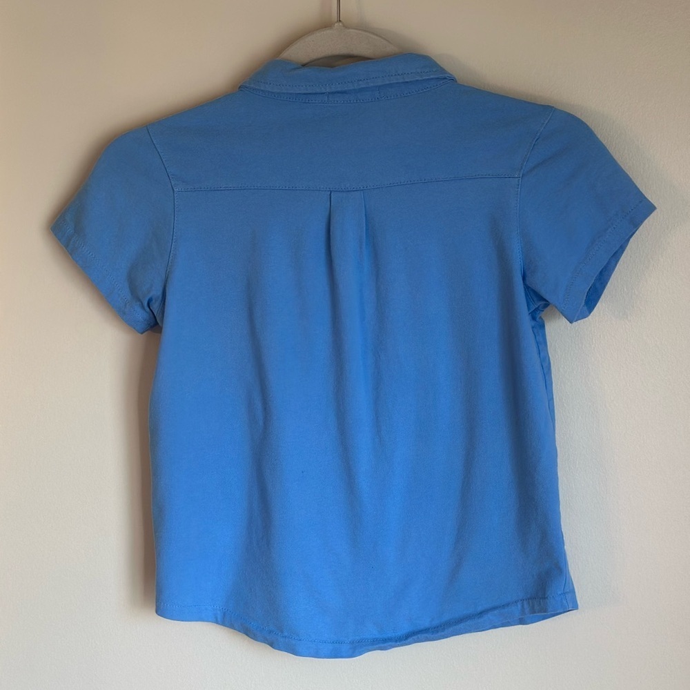Millie & Maxx Boys Button Up Short Sleeve Shirt Bundle Size 8 Blue & Aqua Green - Picture 5 of 9